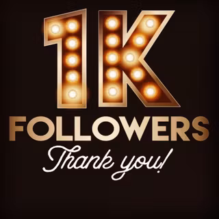 1k followers wallpaper