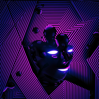 Robot face wallpaper