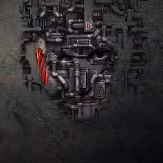Robot face wallpaper