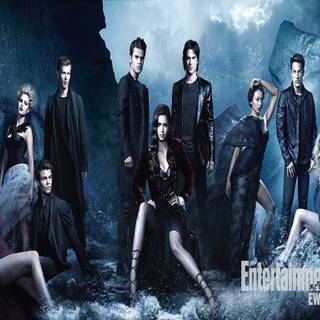The Vampire Diaries logo wallpaper
