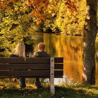 Autumn couples wallpaper