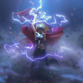Thor art wallpaper