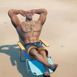 Beach Brutus Fortnite wallpaper