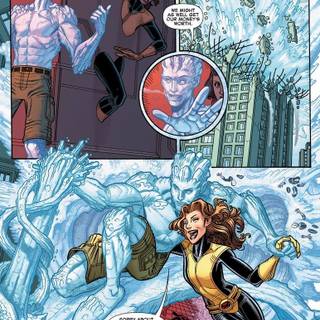 X-Men Bobby and Kitty wallpaper