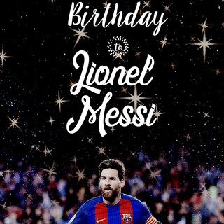 Messi birthday wallpaper