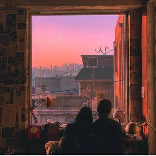 Lofi couple wallpaper