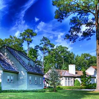 Village house wallpaper