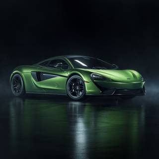McLaren green 4k wallpaper