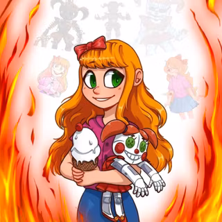 Circus Baby and Elizabeth wallpaper