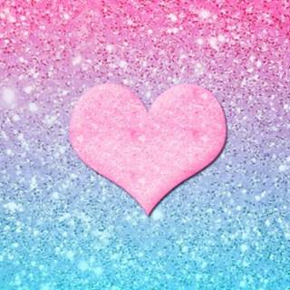 Hearts glitter wallpaper