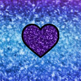 Hearts glitter wallpaper