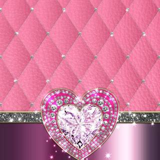 Hearts glitter wallpaper