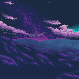 Pixel moon wallpaper