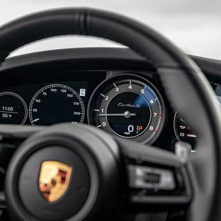 Porsche steering wheel wallpaper