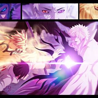 Minato vs Obito wallpaper