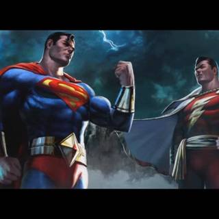 Shazam vs Superman wallpaper