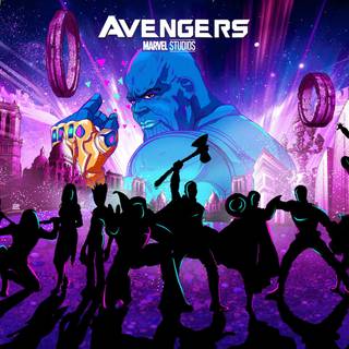 Avengers Endgame logo 4K wallpaper