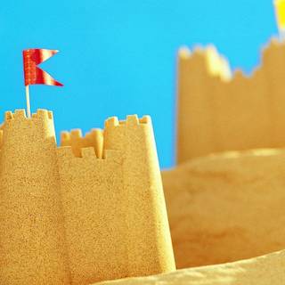 Sand castle wallpaper