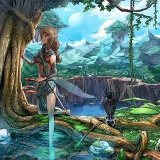 Anime jungle wallpaper