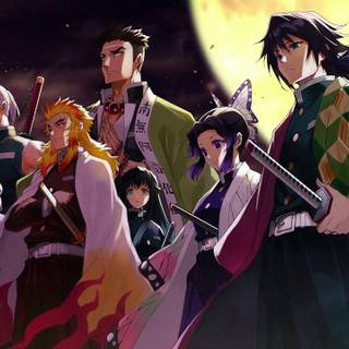 Demon Slayer Hashiras desktop wallpaper