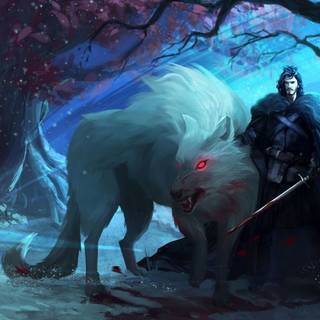 Game of Thrones wolf wallpaper