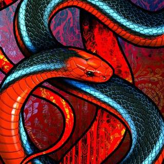 Snake art wallpaper
