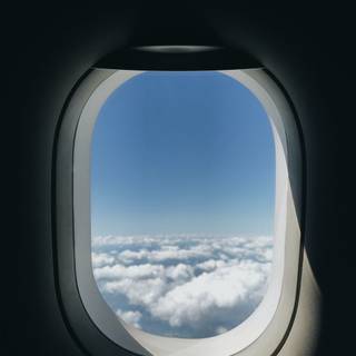 Plane window wallpaper