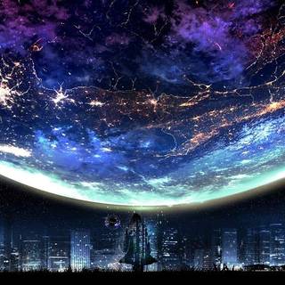 Night city anime 4k wallpaper