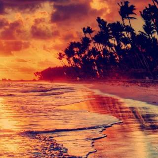 4K sunset iPhone wallpaper