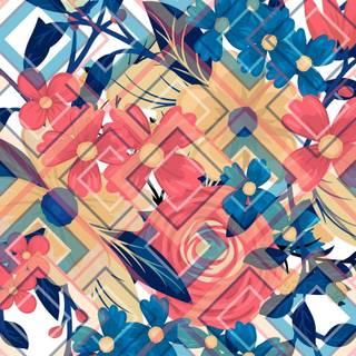 Geometric summer wallpaper