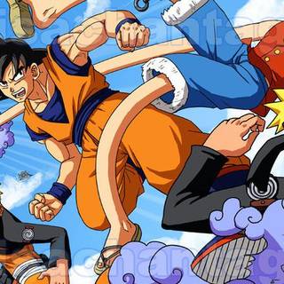 Goku Naruto Luffy wallpaper