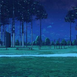 Summer anime night wallpaper