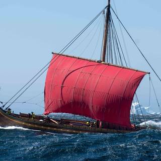 Viking boat wallpaper