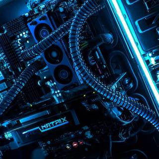 Gaming PC setup wallpaper