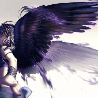 Cute angel anime girl wallpaper