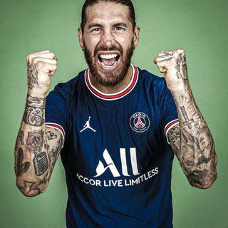 Sergio Ramos Paris Saint Germain wallpaper