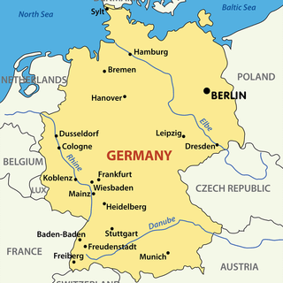 Germany map wallpaper