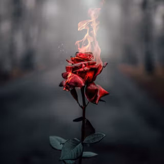 Burning fire wallpaper