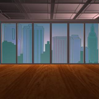 Anime office wallpaper