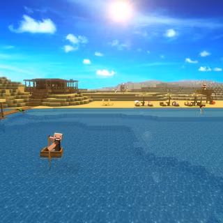 Minecraft summer wallpaper