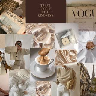 Summer beige wallpaper