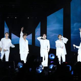 BTS on stage wallpaper