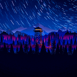 Firewatch blue wallpaper