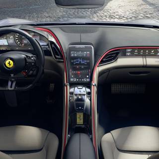 Ferrari interior wallpaper