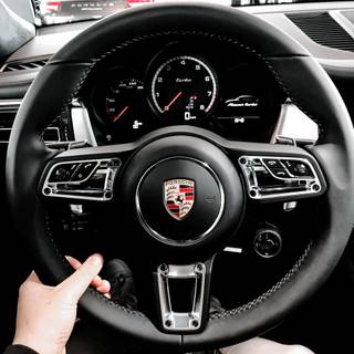 Car steering wallpaper