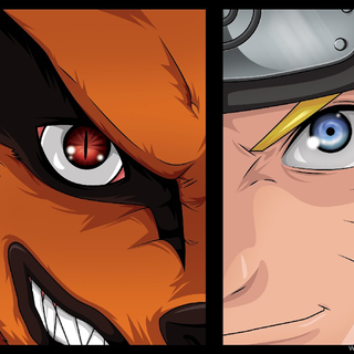 Naruto and baby Kurama wallpaper