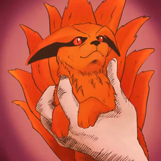 Naruto and baby Kurama wallpaper