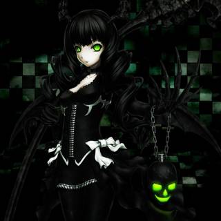 Black and green anime wallpaper