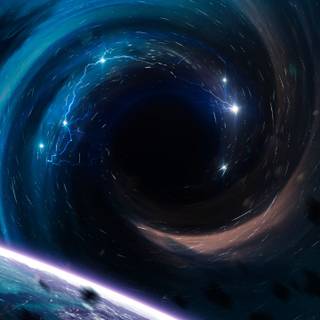 Dark hole wallpaper