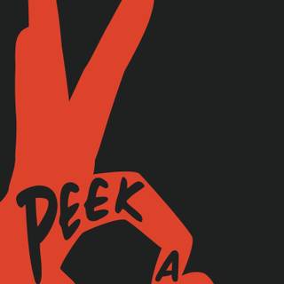 Peek a boo wallpaper